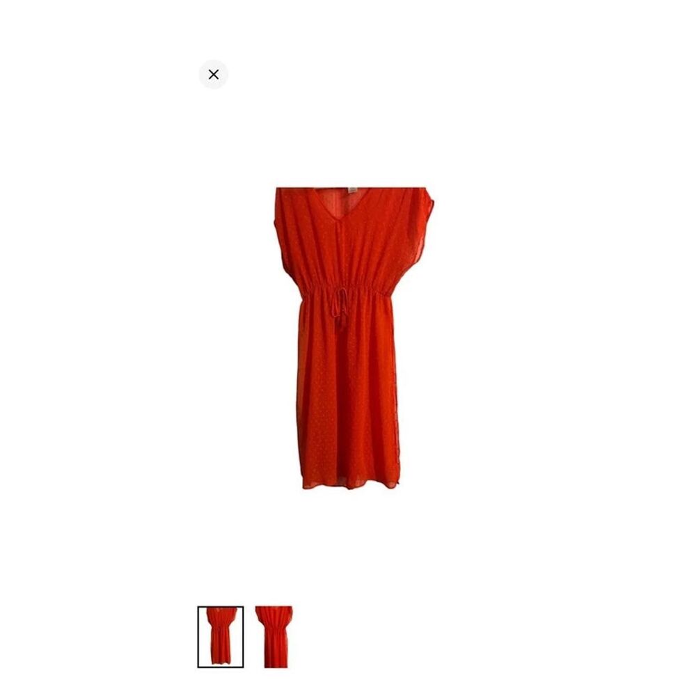 Time-and-tru Orange Cover Up